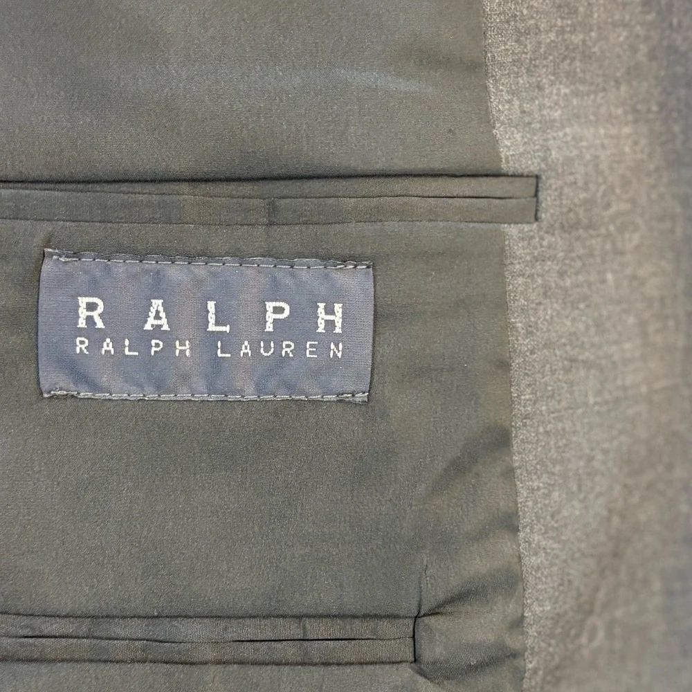 RALPH‎ RALPH LAUREN Grey Wool Sport Coat Blazer 50R Jacket Vintage Business